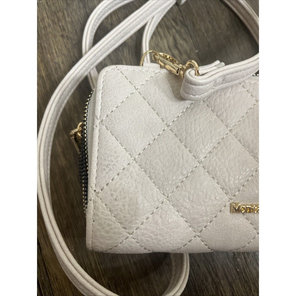 MONTANA WEST Western Leather Crossbody Quilted Handbag Beige Off-White - Picture 4 of 13
